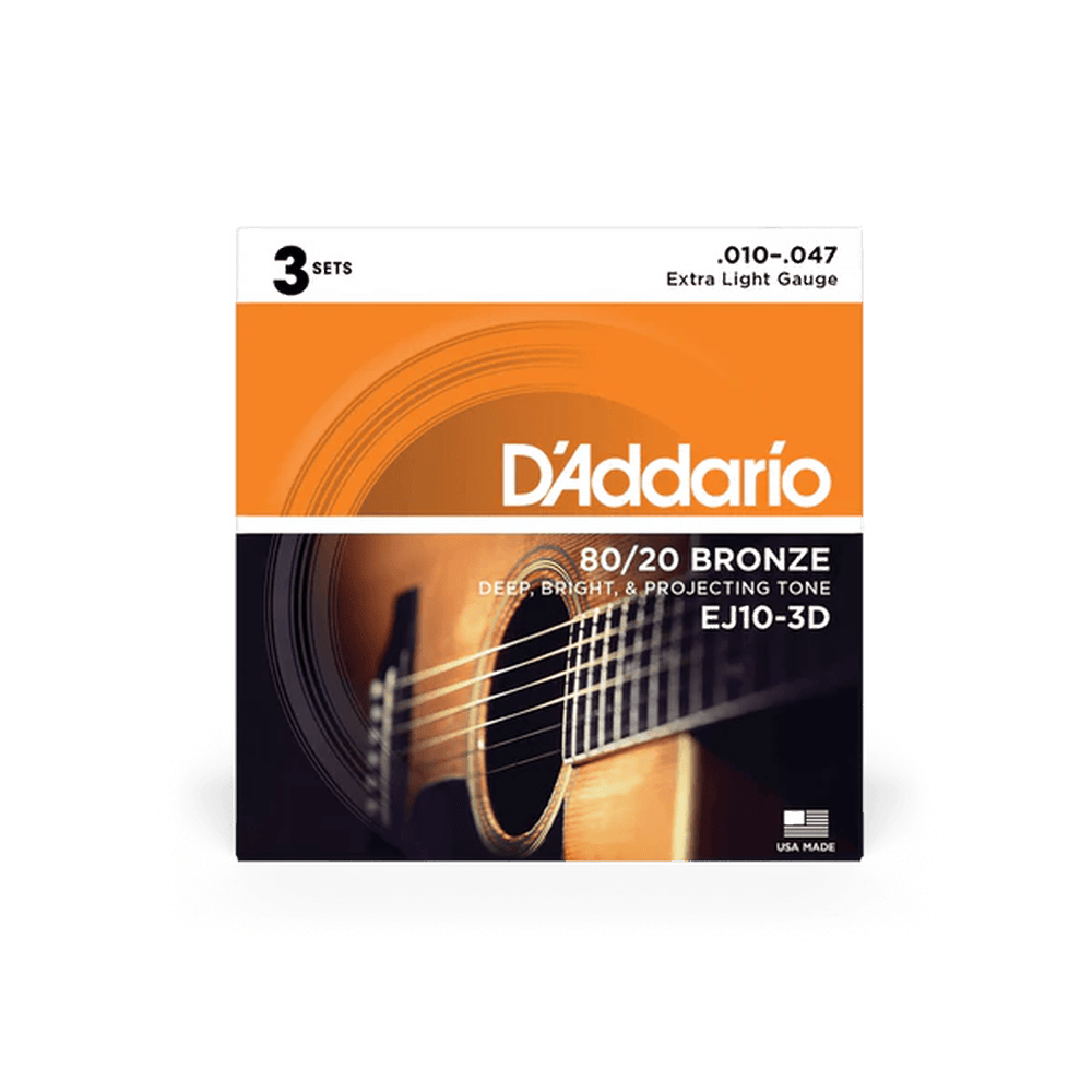 D'Addario EJ10 80/20 Bronze 010-047