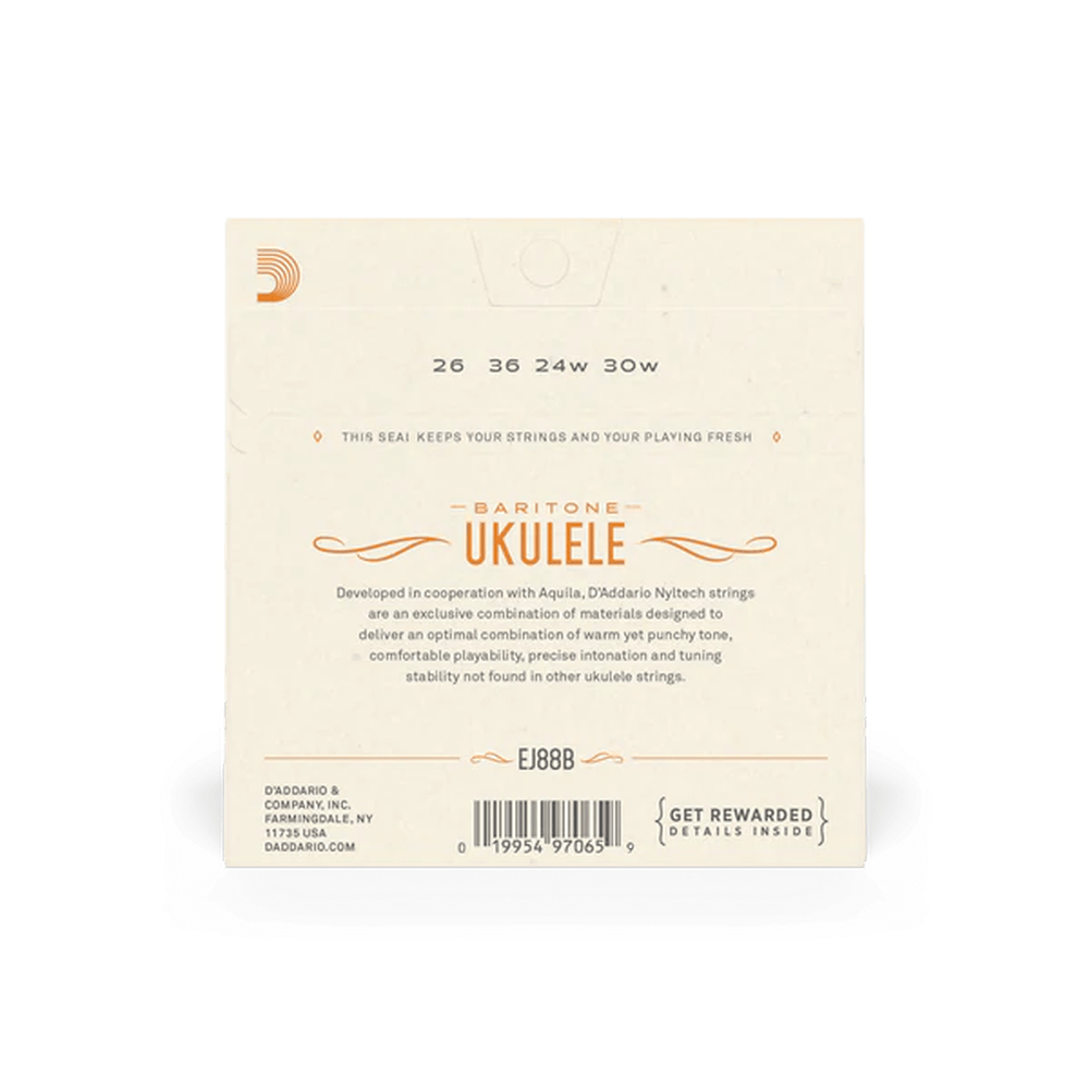 D'addario EJ88B Nyltech Bartiton Ukelele