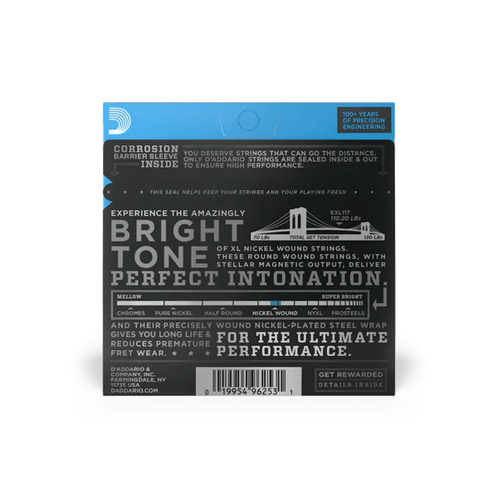 D'Addario EXL117 Nickel Wound 011-056