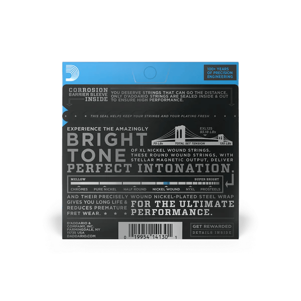 D'Addario EXL125 Nickel Wound 009-046