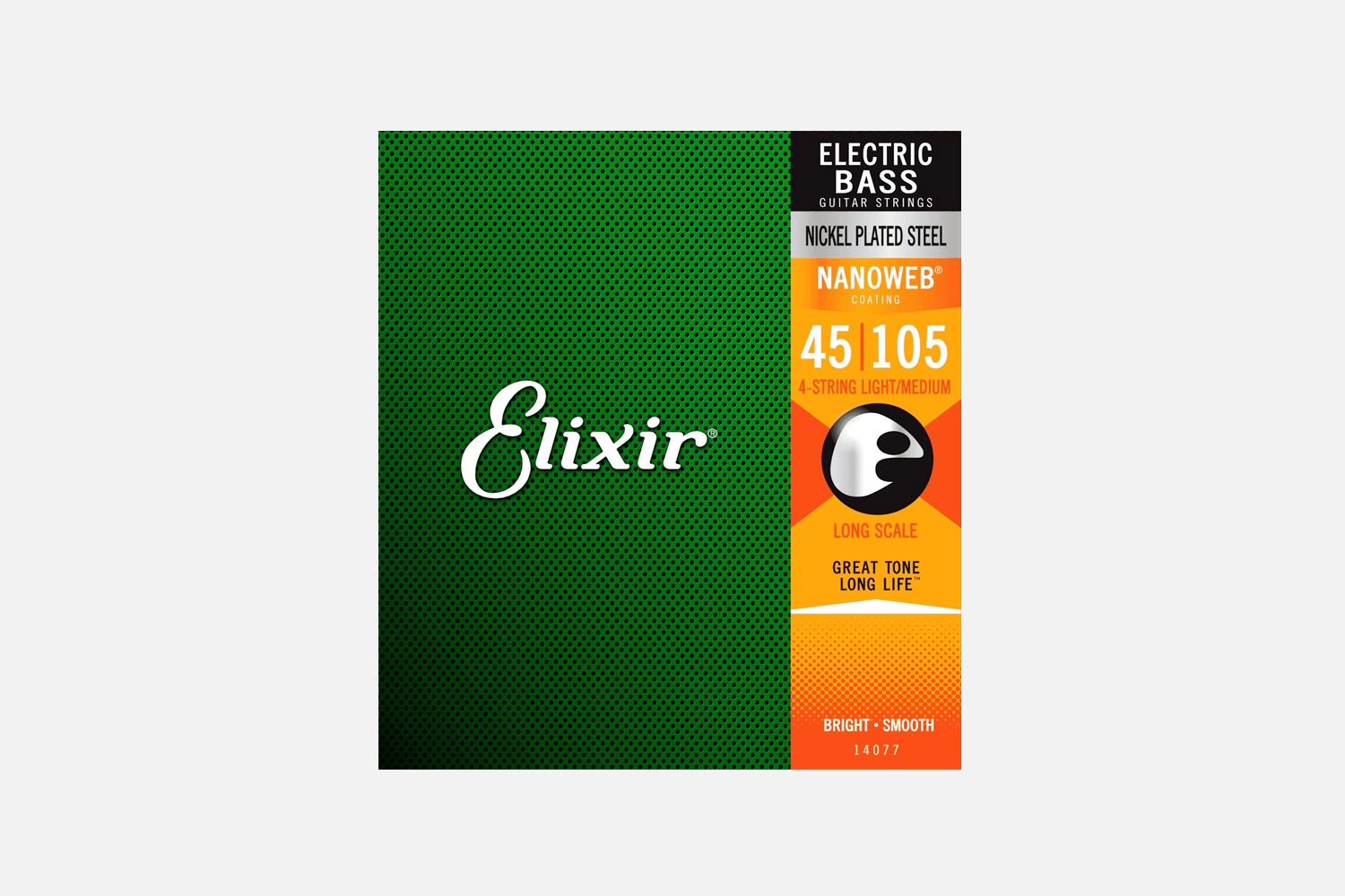 Elixir 14077 Nickel Plated Steel Medium 045-105 (5274662076580)