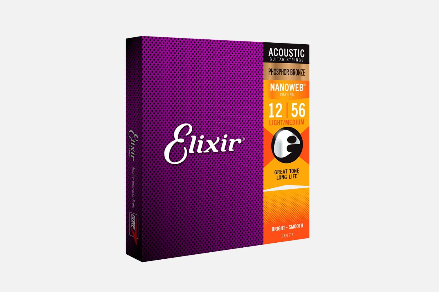 Elixir Nanoweb 16077 Light-Medium Phosphor Bronze 012-056 (5317939200164)
