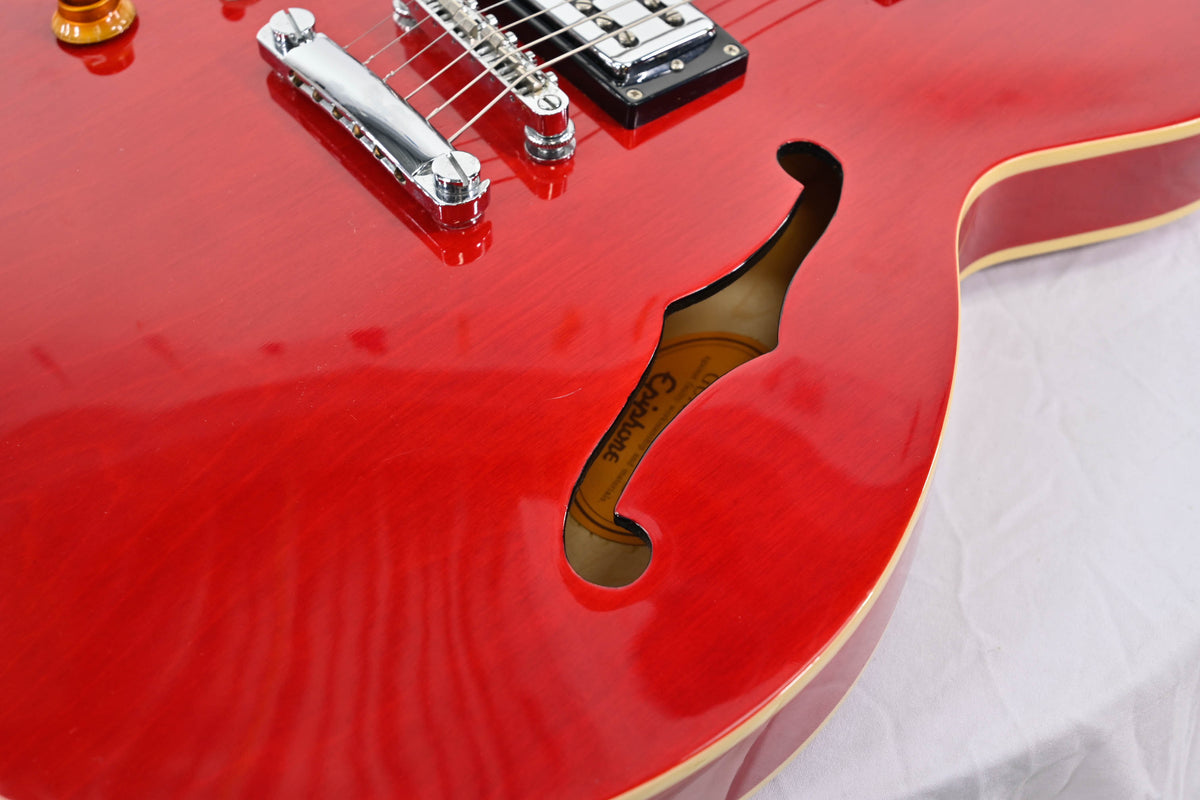 Epiphone DOT Cherry Linkshandig Occasion