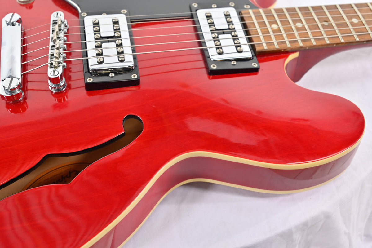 Epiphone DOT Cherry Linkshandig Occasion