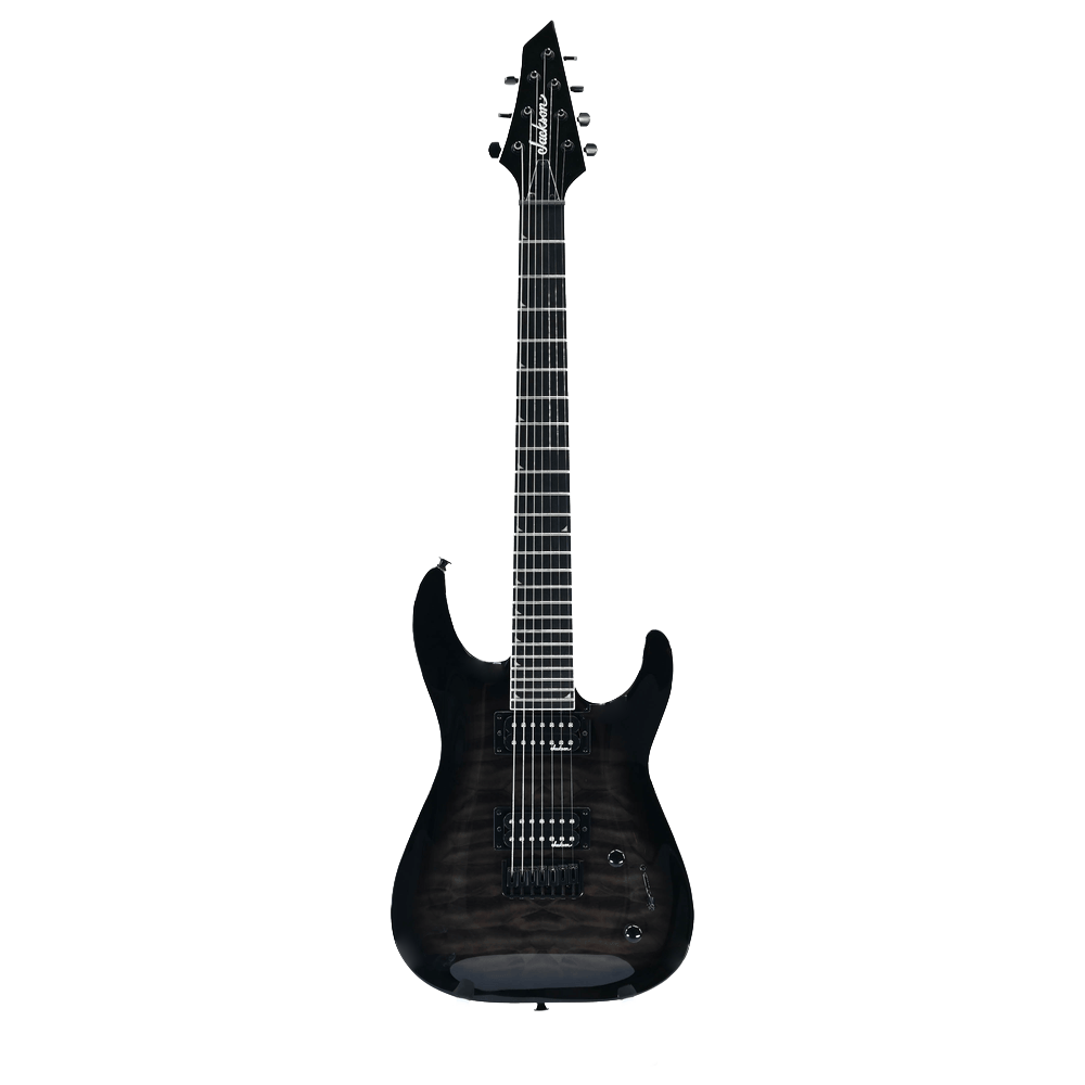 Jackson JS Series Dinky Arch Top JS22Q-7 DKA HT AM Transparent Black Burst