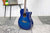 J.N Guitars BES-ACE TBB - Semi-Akoestische gitaar Transparant Blue (5374203429028)