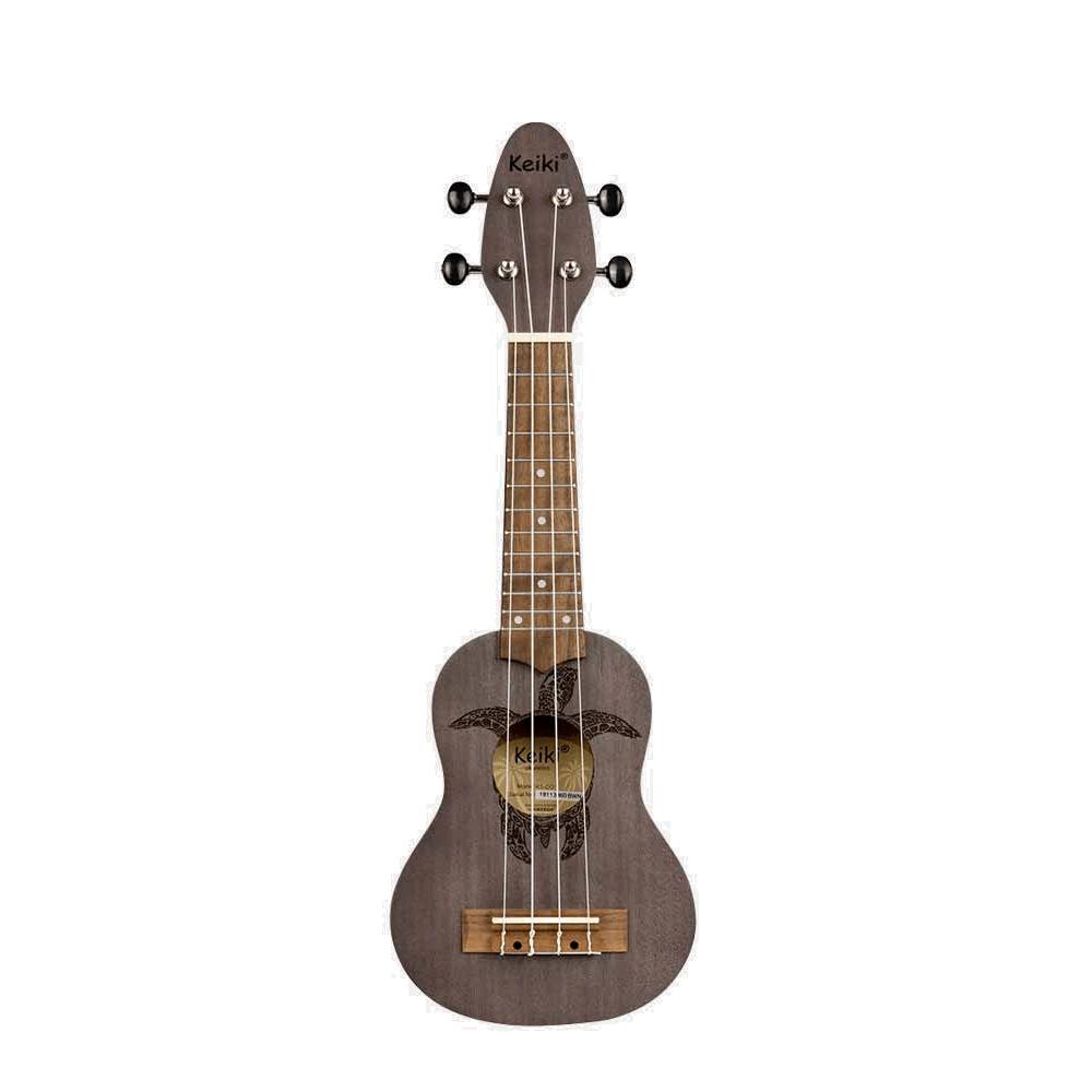 Ortega Keiki ukelele Zwart (Coal)
