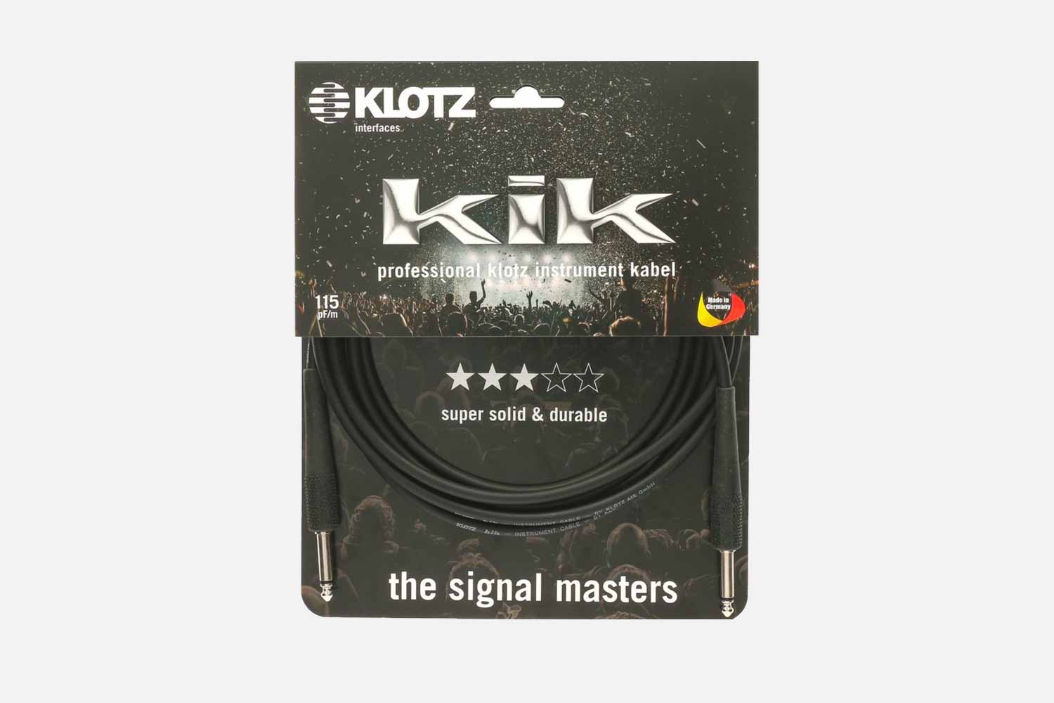 Klotz Zwart Gitaar KIK standaard 3M (5350974619812)