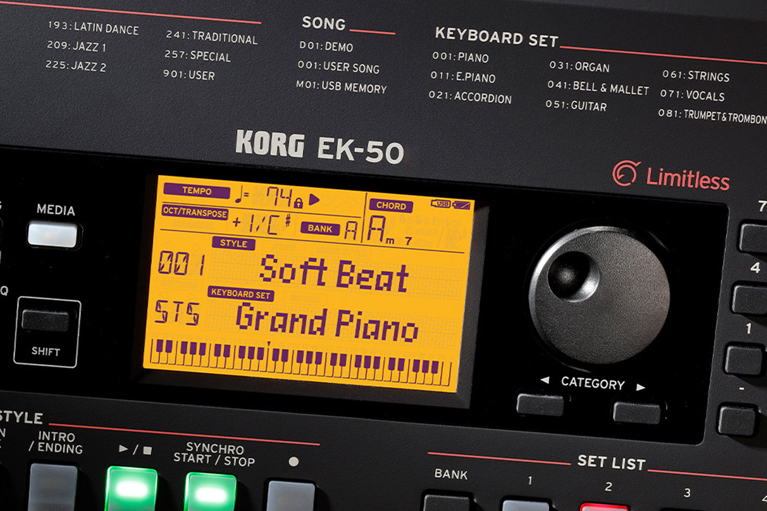 Korg EK-50L - 61 toesten Keyboard