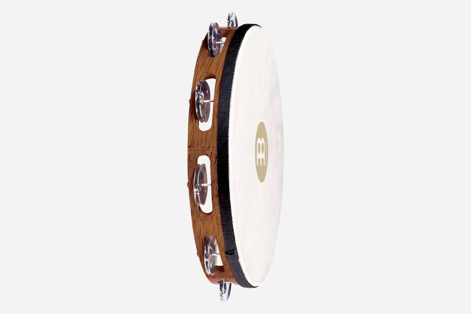 Meinl 1 rij alu jingles TAH1A-AB Tamboerijn Hout met vel (5461171077284)