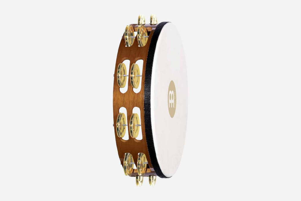 Meinl 2 rijen brass jingles TA2B-AB Tamboerijn Hout zonder vel (5461235695780)