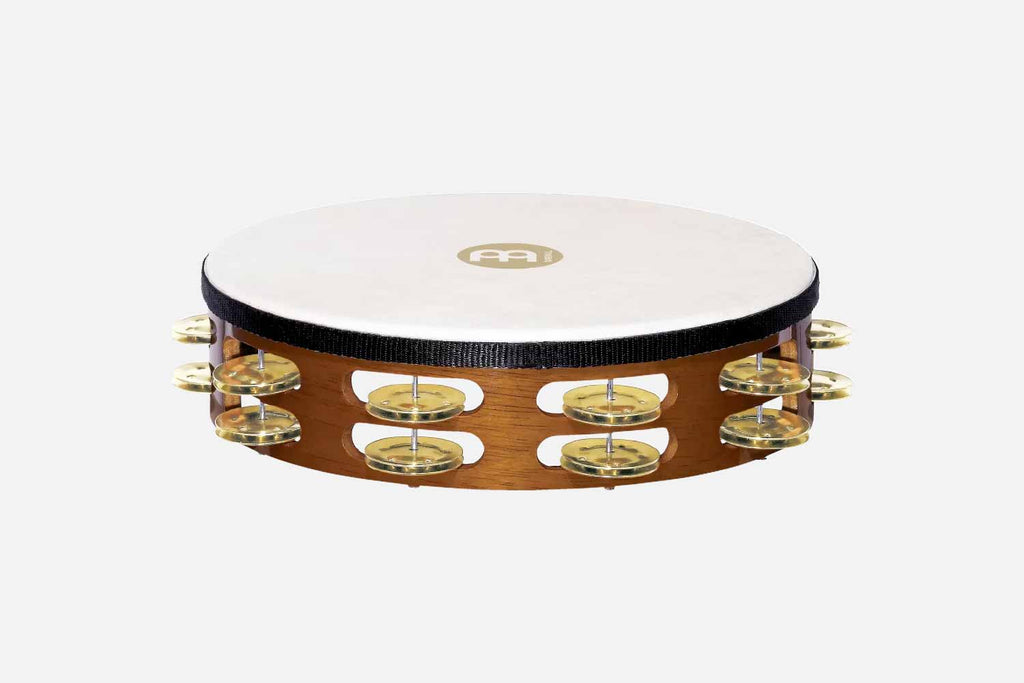 Meinl 2 rijen brass jingles TA2B-AB Tamboerijn Hout zonder vel (5461235695780)