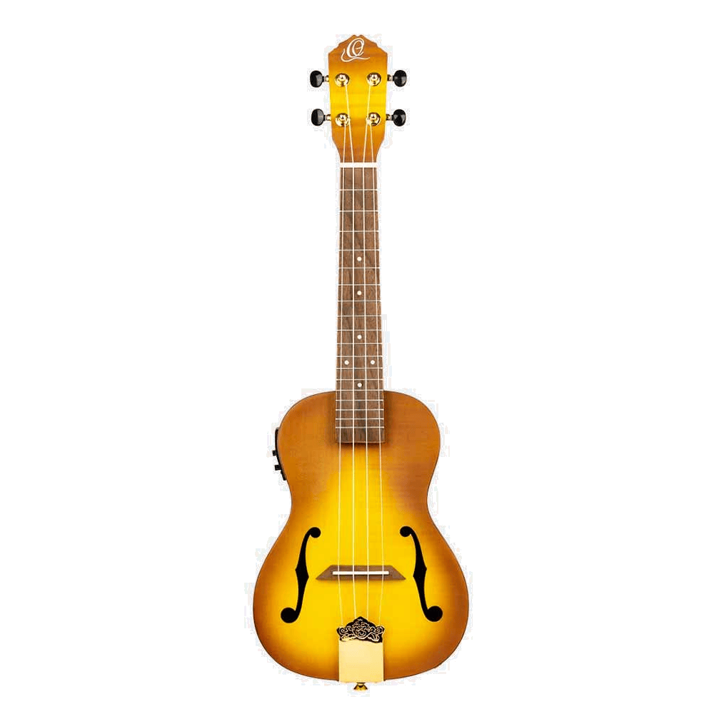 Ortega RUSL-HSB Ukulele Saloon Series Sopraan Semi-akoestisch
