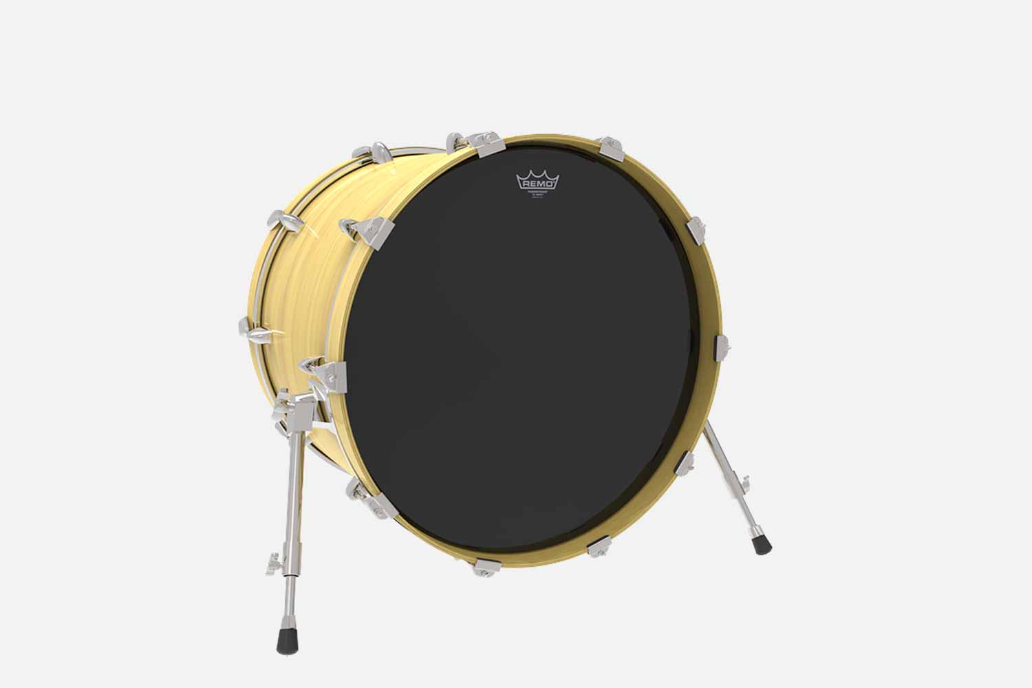 Remo Powerstroke P3 Ebony voor Bassdrum (5463490298020)