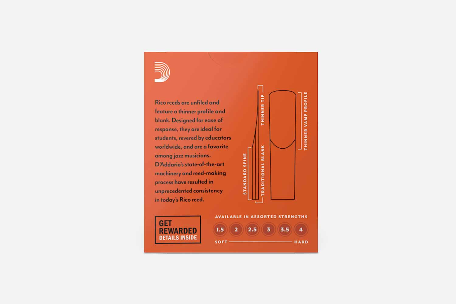 D'Addario Rico rieten voor Sopraansaxofoon (5451777507492)