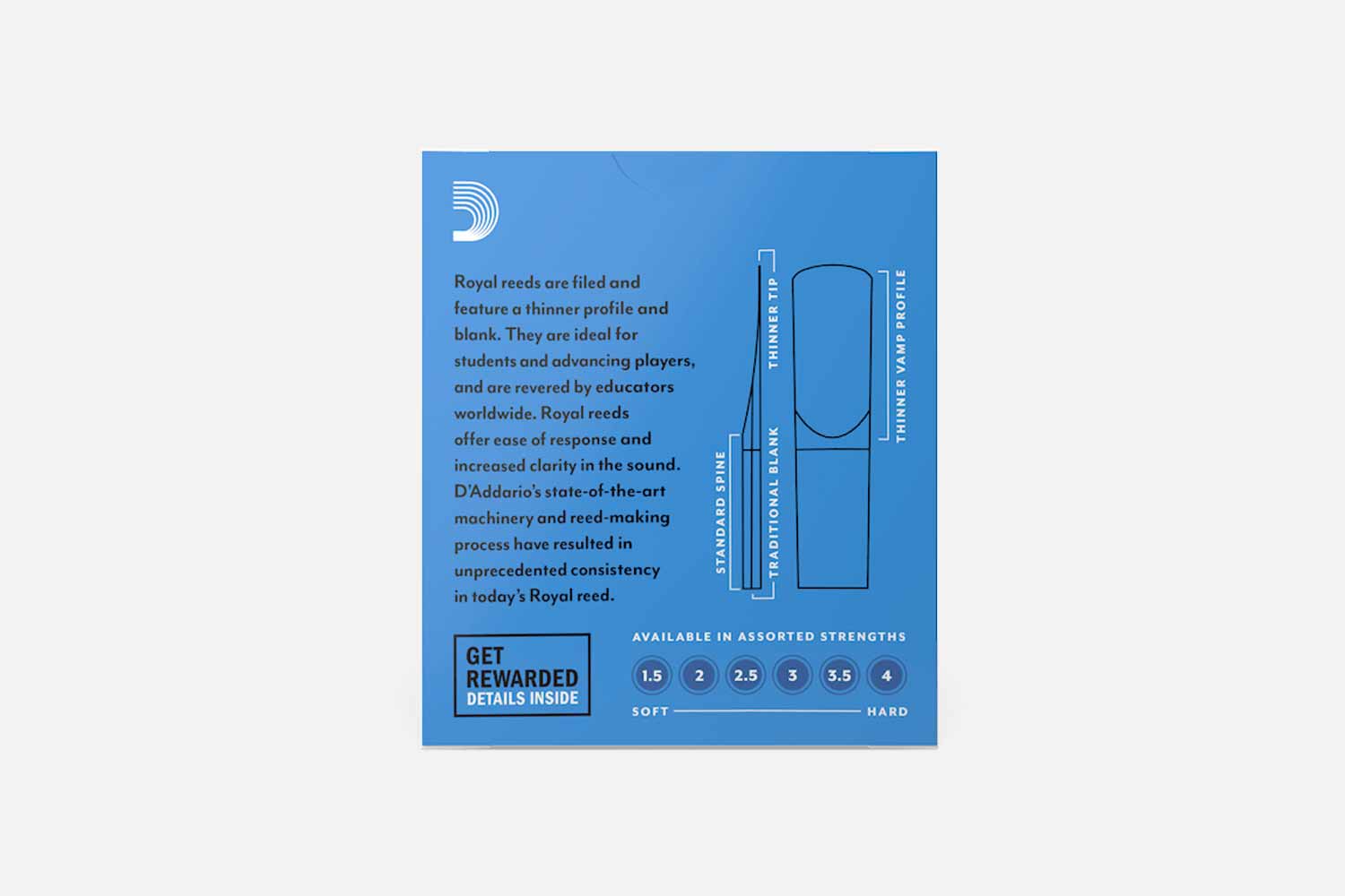 D'Addario Royal rieten voor sopraansaxofoon (5451798806692)