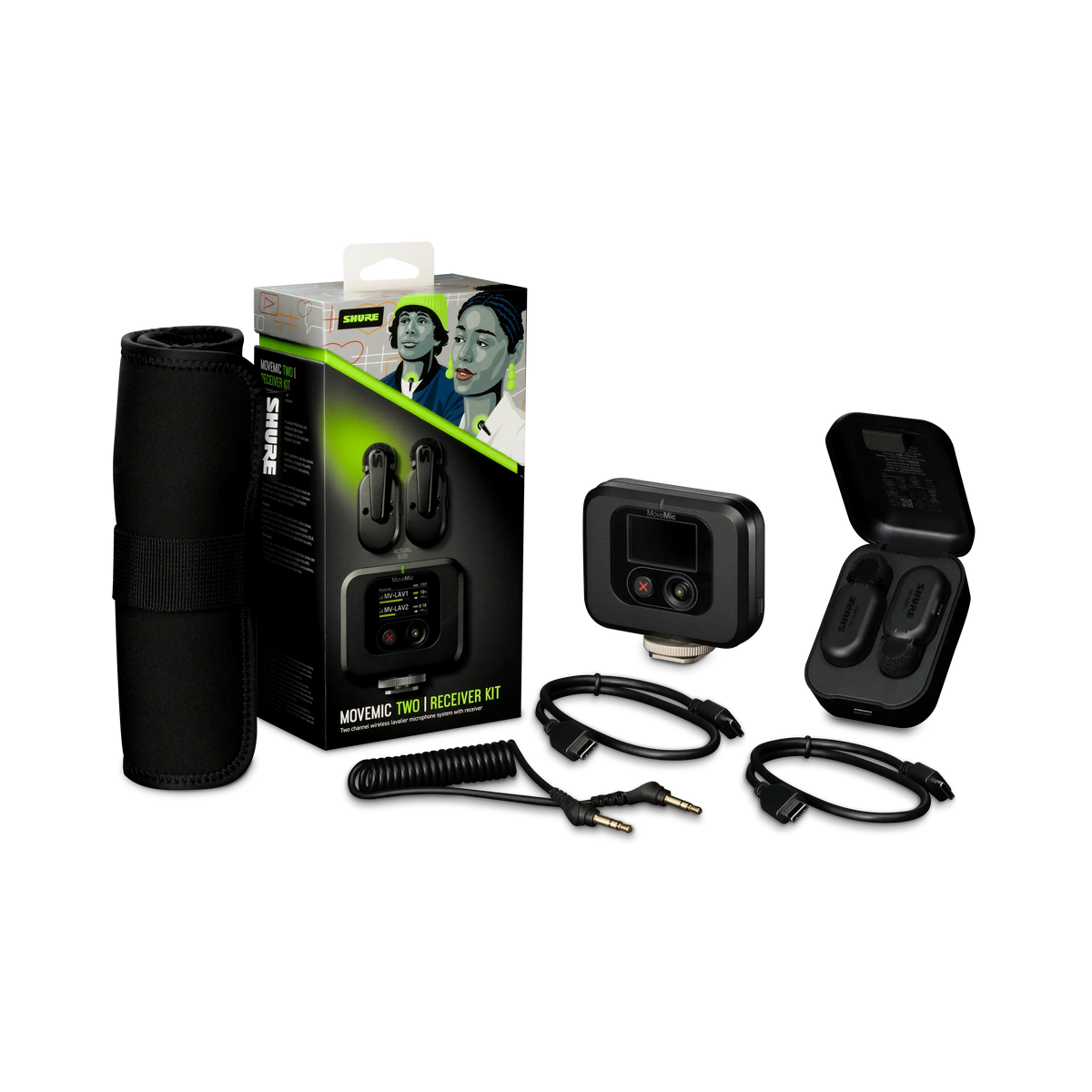 Shure MoveMic Two draadloze dasspeldset
