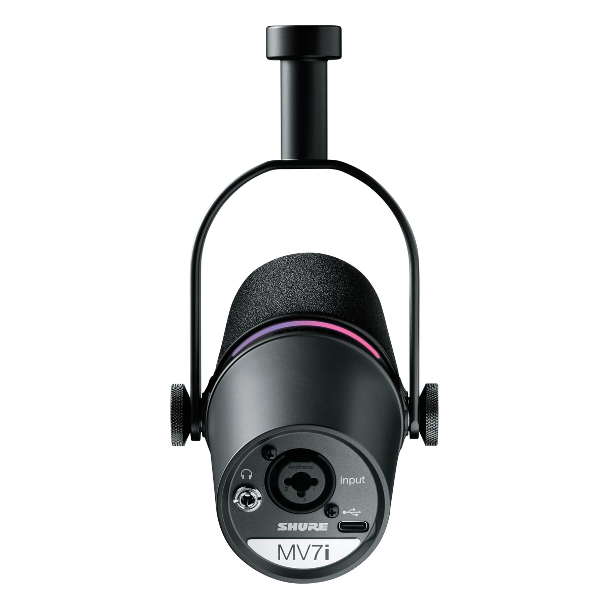 Shure MV7i USB-microfoon met interface