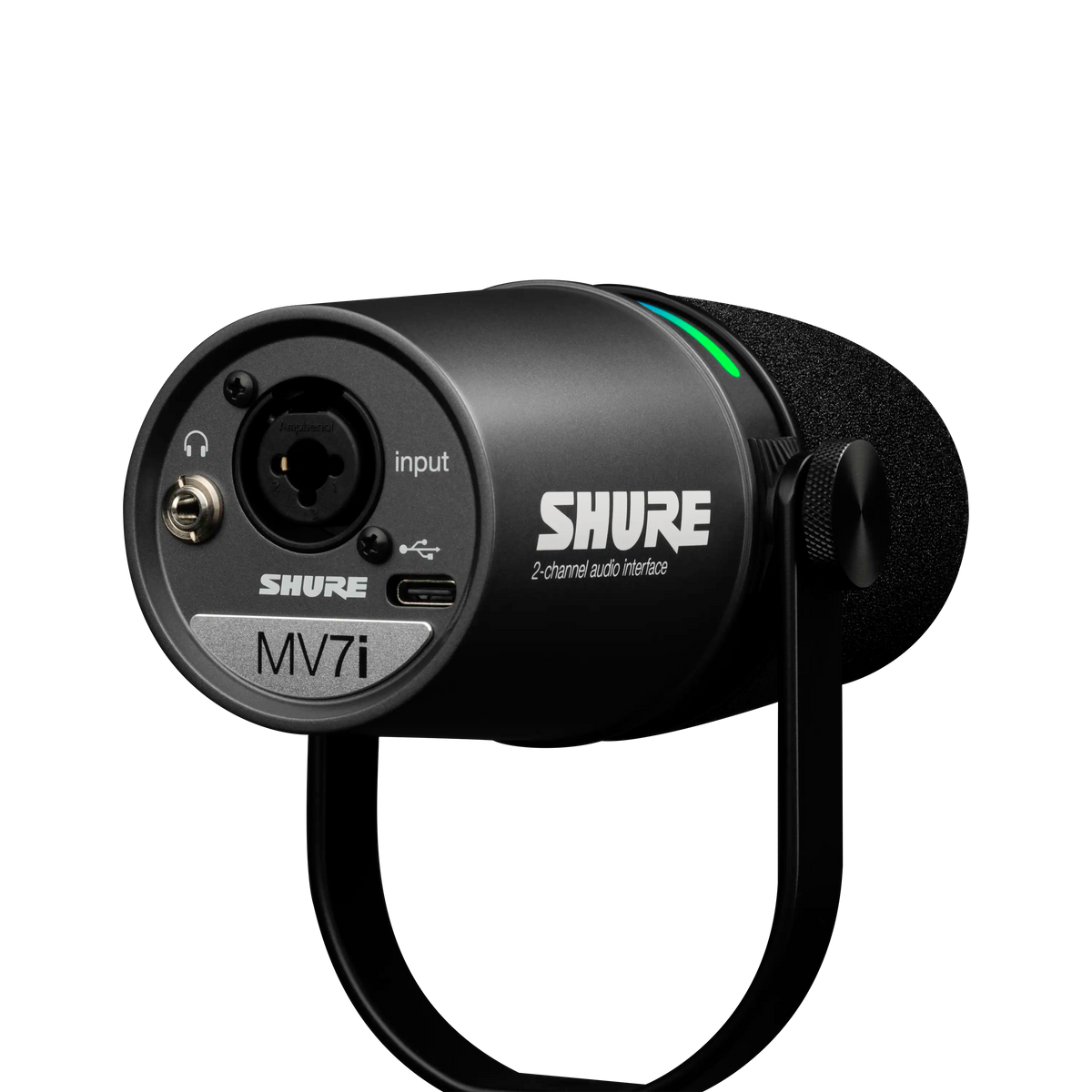 Shure MV7i USB-microfoon met interface
