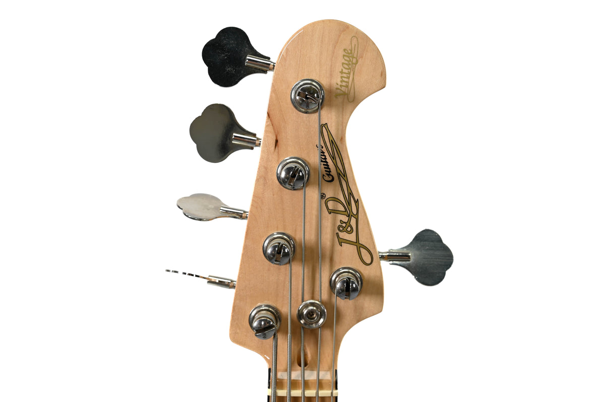 J &amp; D Jazzbass 5-String Basgitaar Natural