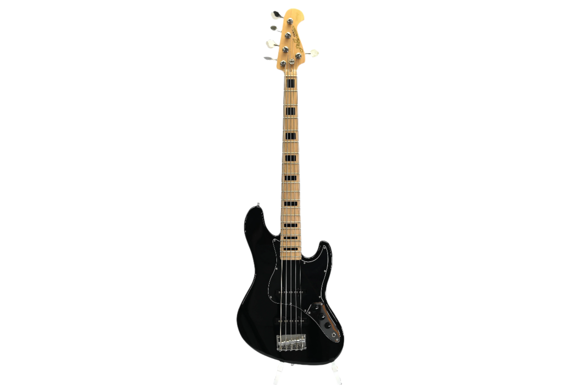 J & D JB Vintage 1975 5-String Black basgitaar