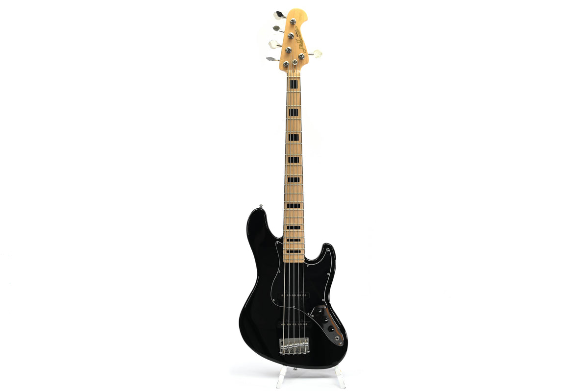 J &amp; D JB Vintage 1975 5-String Black basgitaar
