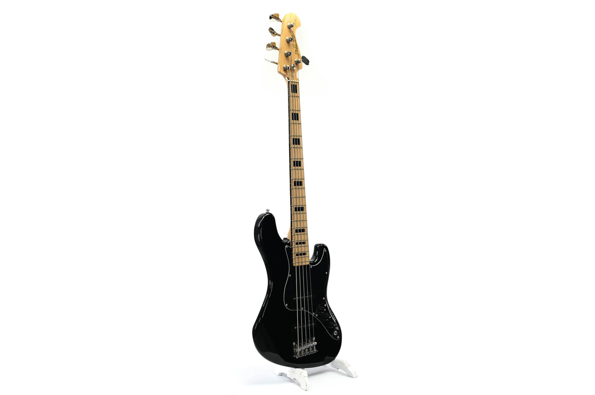J &amp; D JB Vintage 1975 5-String Black basgitaar