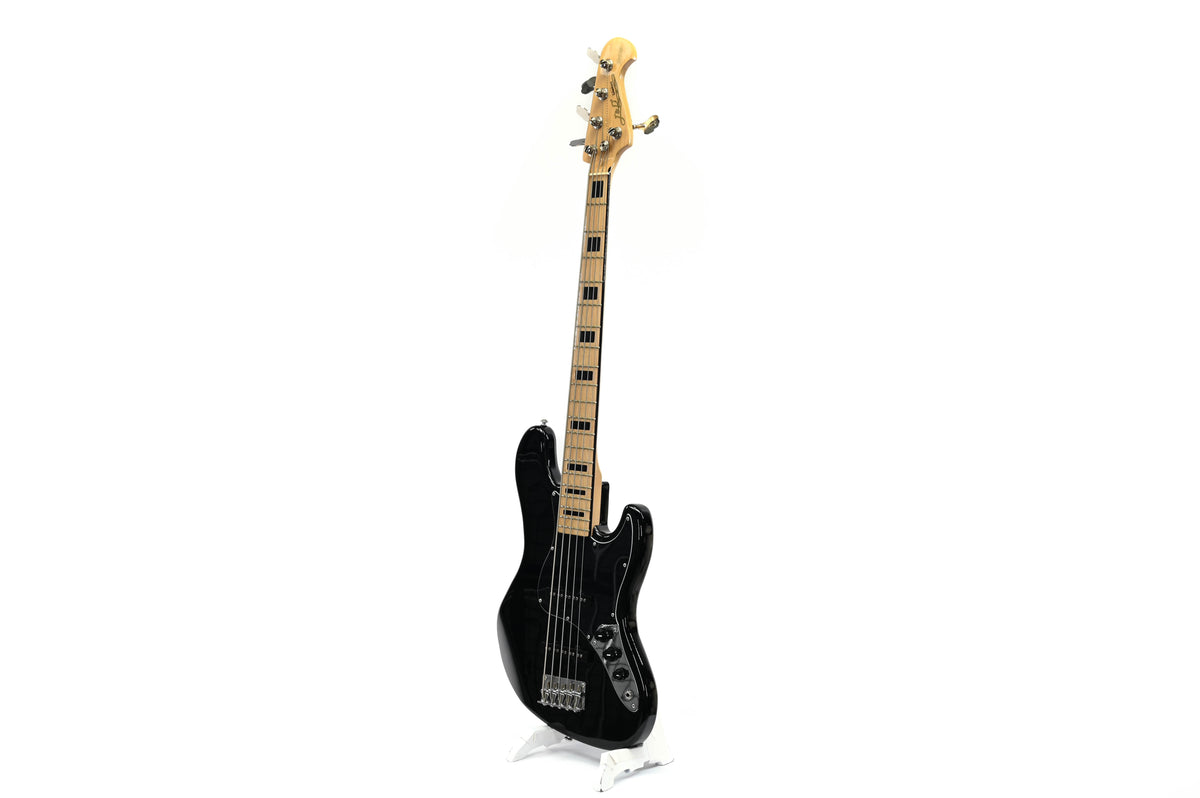 J &amp; D JB Vintage 1975 5-String Black basgitaar