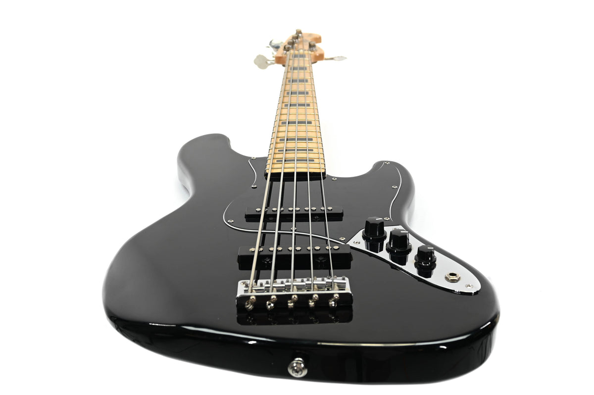 J &amp; D JB Vintage 1975 5-String Black basgitaar
