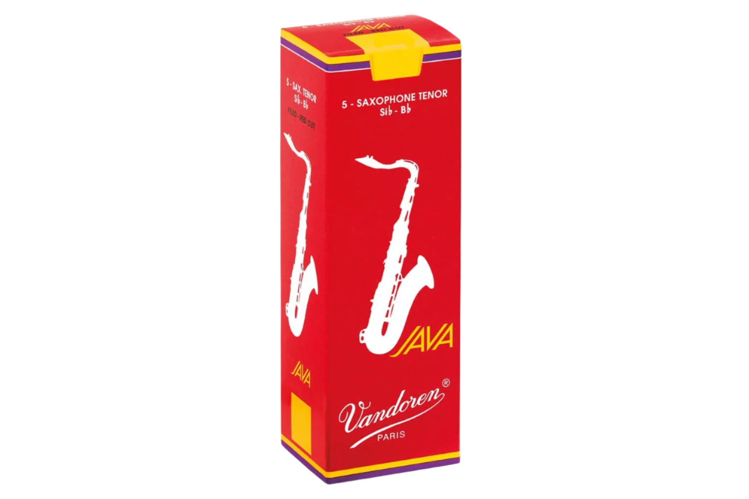 Vandoren 3 JAVA RED rieten voor Tenorsaxofoon 5 stuks