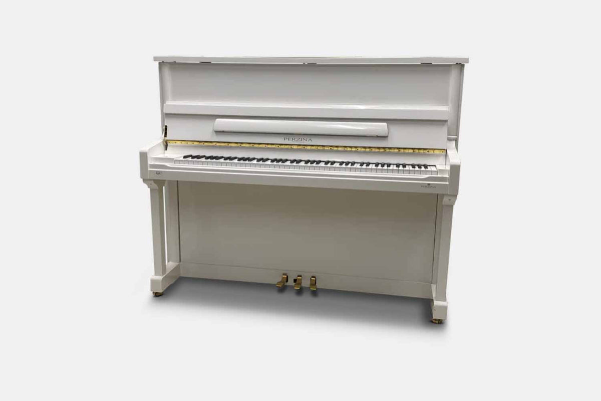 Perzina UP-122 Wit Hoogglans Piano