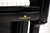 Perzina UP-127 Zwart Hoogglans Aggraffe Model Piano