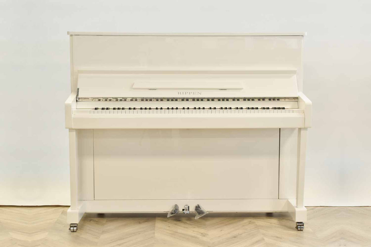 Rippen E-123 Wit Hoogglans Piano